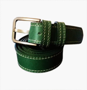 Green Leather Belt For Casual and Formal Use, Genuine Leather Belt, Premium Leather Belt